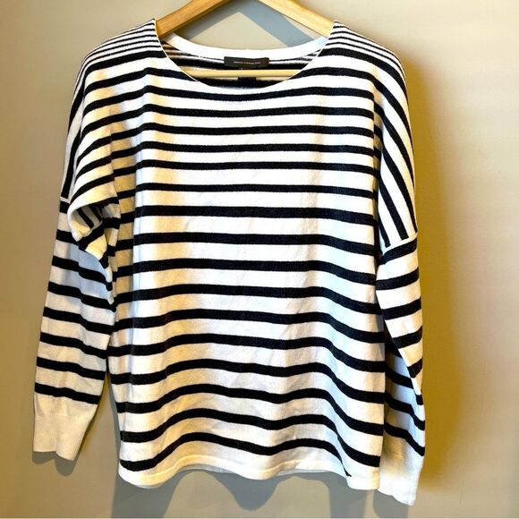 NWT French Connection Drop Shoulder Striped Sweater XS - Picture 1 of 10